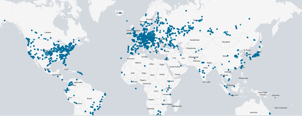 Global Distribution of Vulnerable OpenSSL