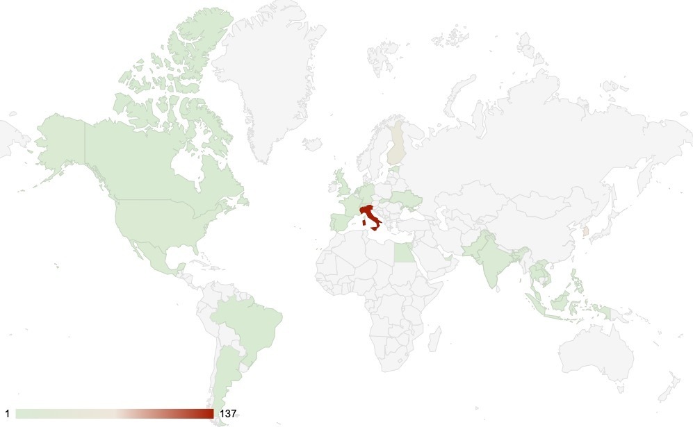 Map of Victims